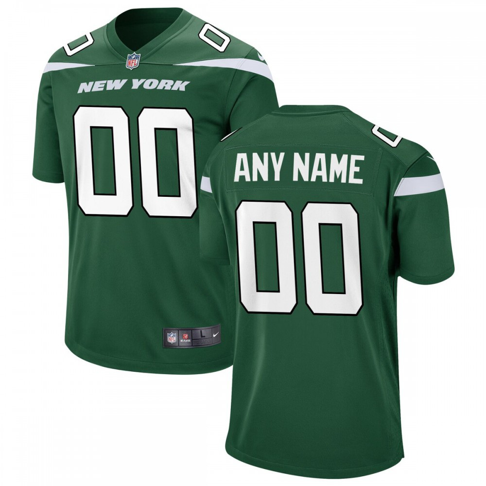 New York Jets Nike Game Custom Jersey - Gotham Green-GridironStore
